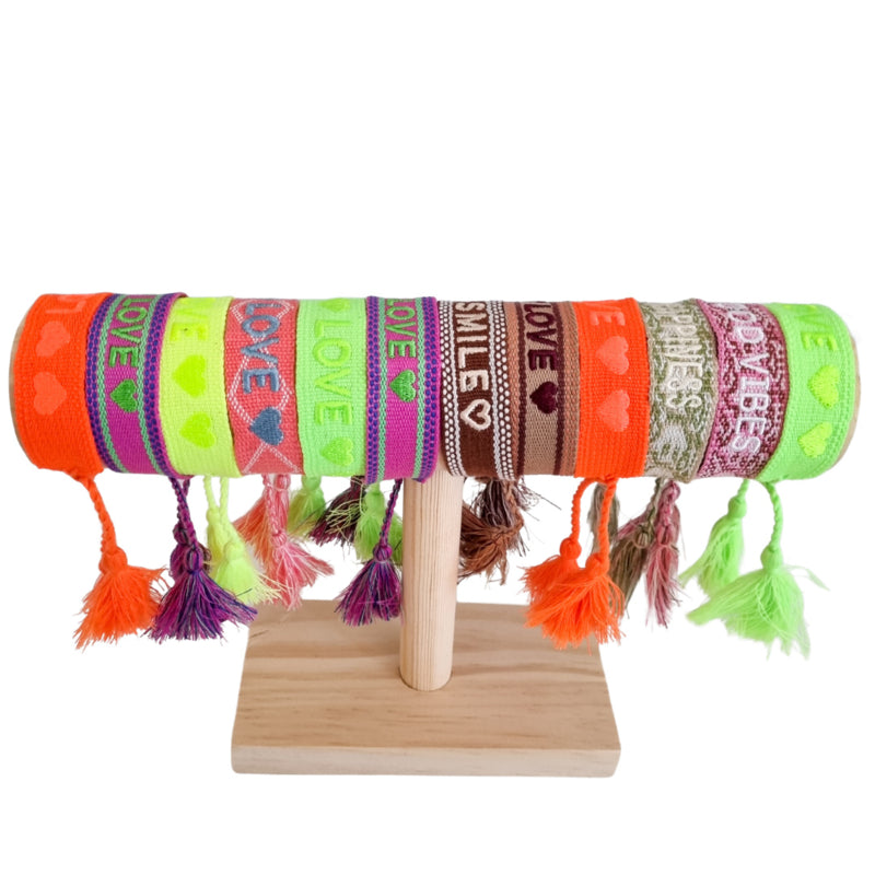 Ibiza Woven Love Neon Oranje