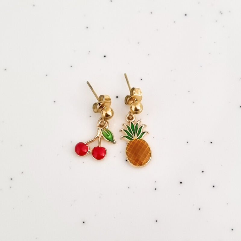 Oorbellen Fruit | Goud