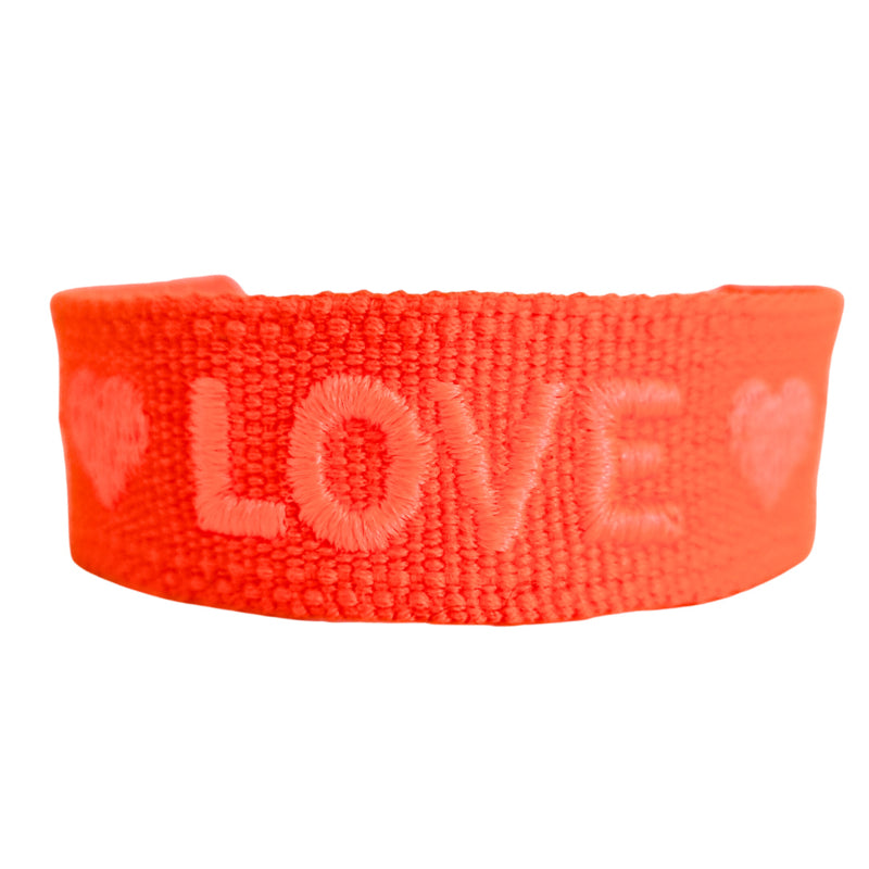Ibiza Woven Love Neon Oranje