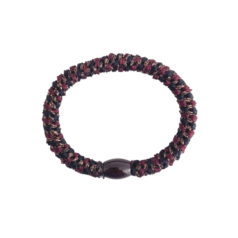 Haarelastiek Aubergine Glitter