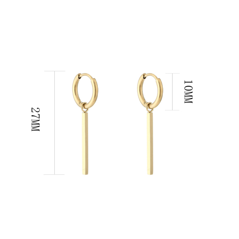 Oorbellen Staafje Goud