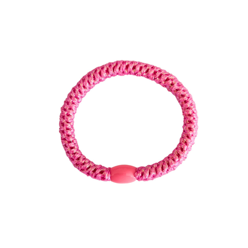 Haarelastiek Candy Pink Glitter