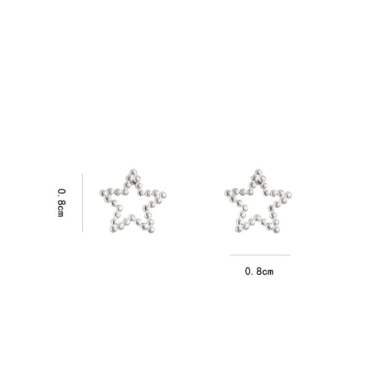 Oorbellen Star | Zilver