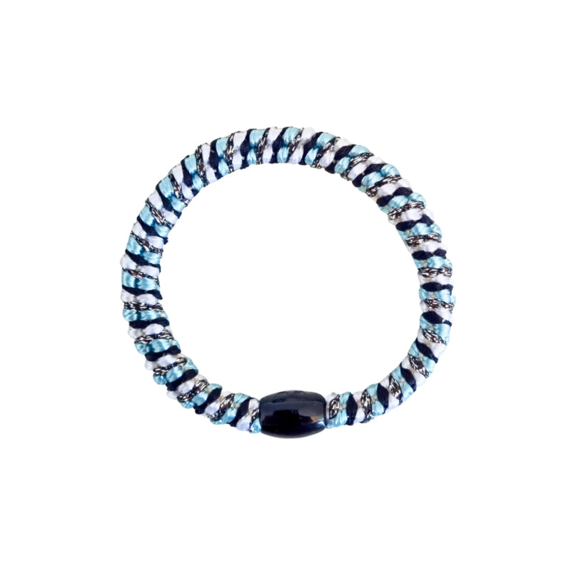Haarelastiek Blue Mix Glitter