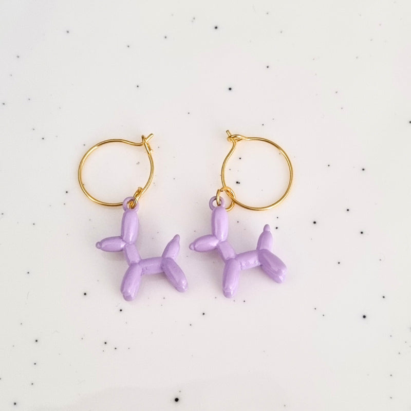 Oorbellen Balloon dogs | Goud