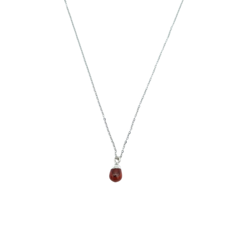 Ketting Druppel Terra | Zilver