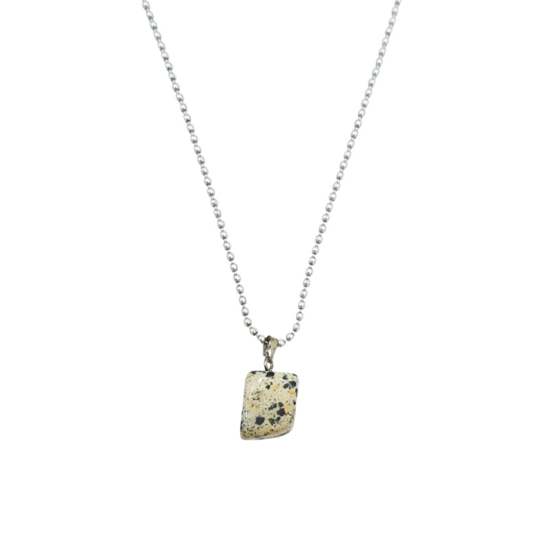 Ballchain Gemstone Dalmatiër Jaspis