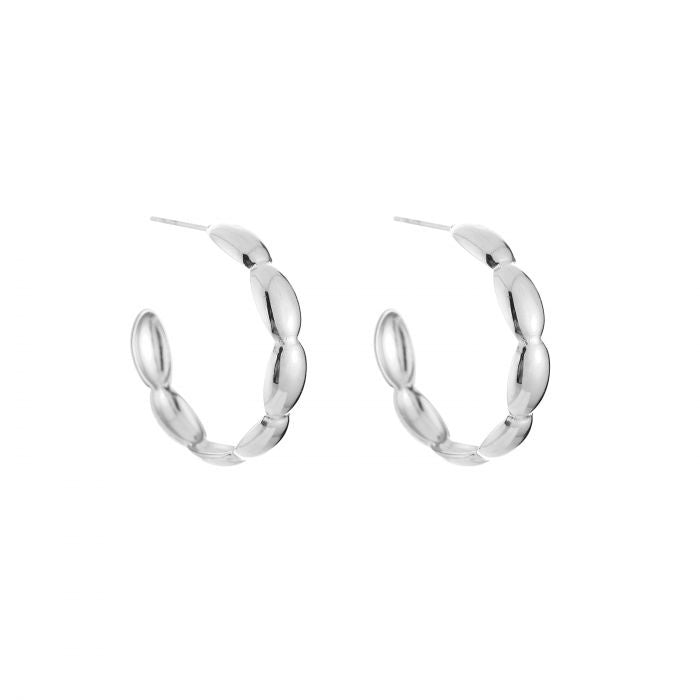 Oorbellen Ring Wolk Zilver