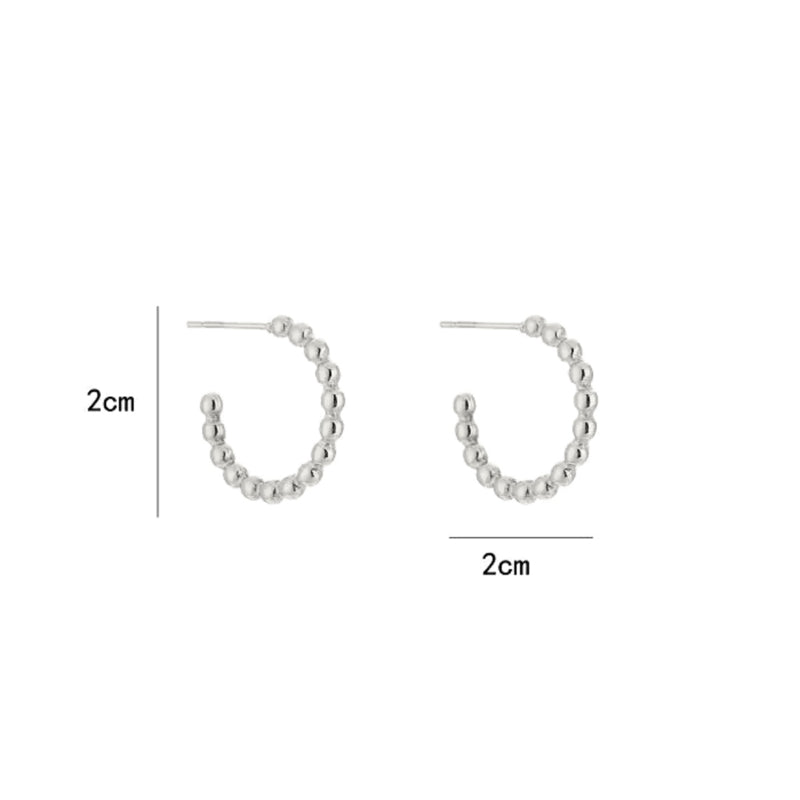 Oorbellen Dots 2 | Zilver
