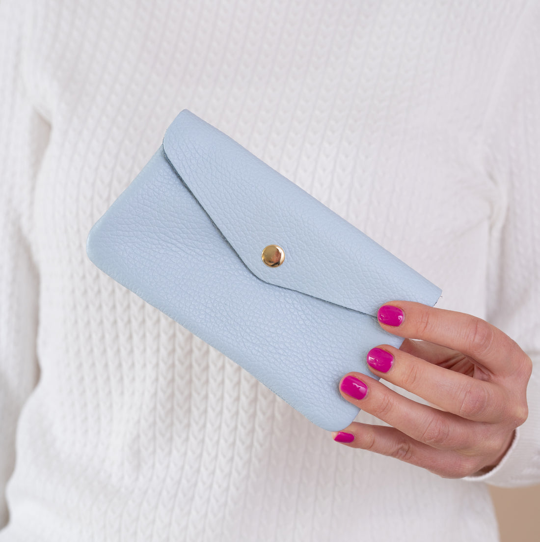 Leather wallet | Rose Metallic