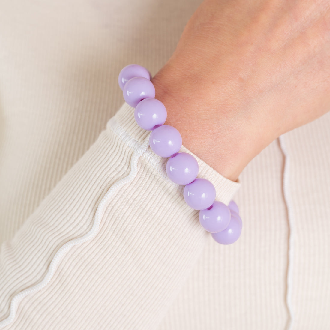 Bold Beads Armband | Wisteria - 14 mm