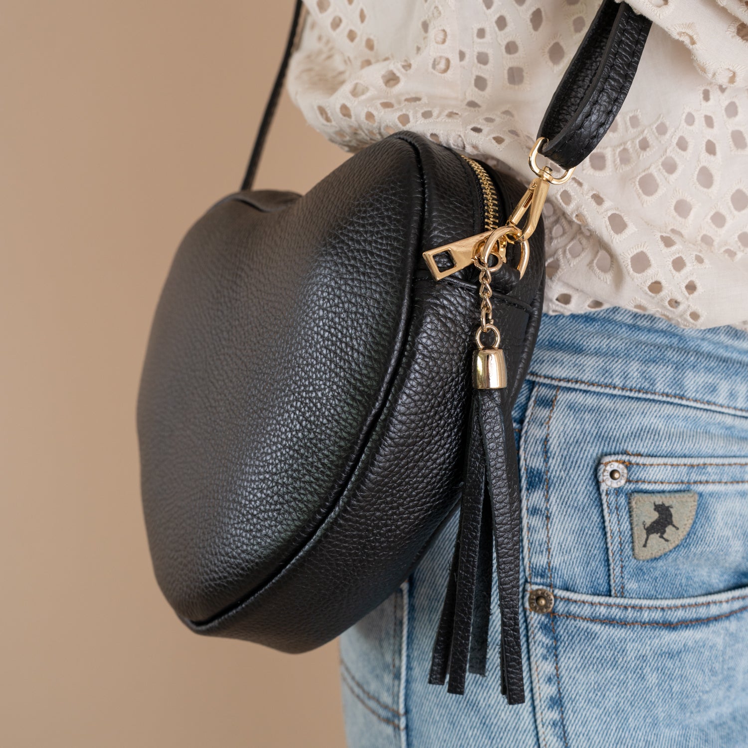 PRE ORDER WEEK 35 | Heart Bag Maite | Zwart