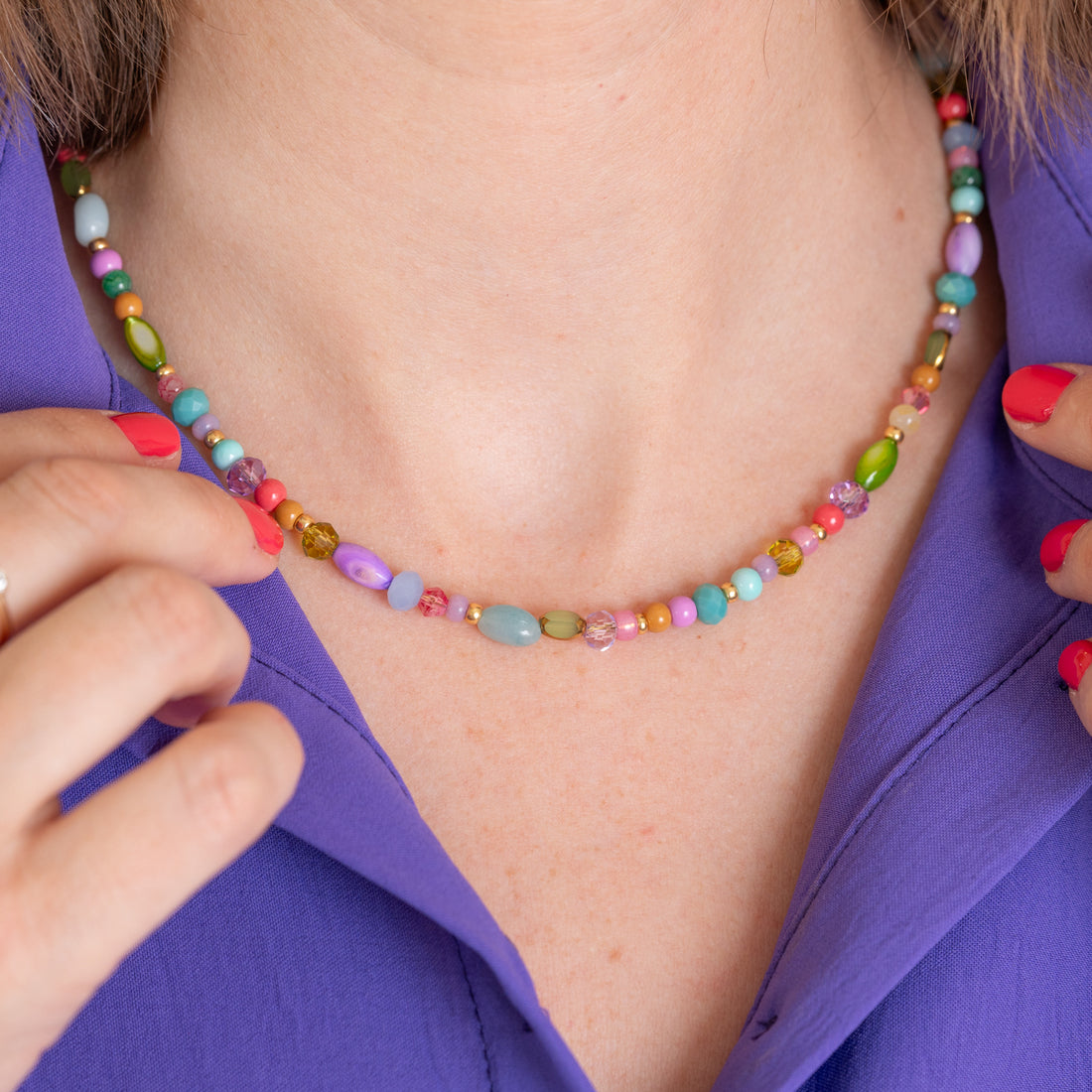 Armband Perlen Naturstein | 03