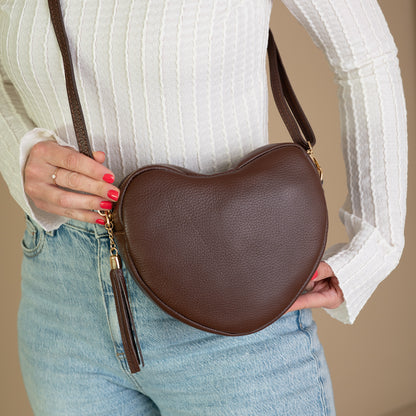 PRE ORDER WEEK 35 | Heart Bag Maite | Chocolate