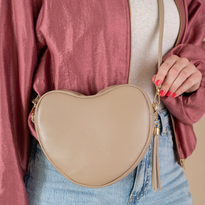 Heart Bag Maite | Licht Taupe