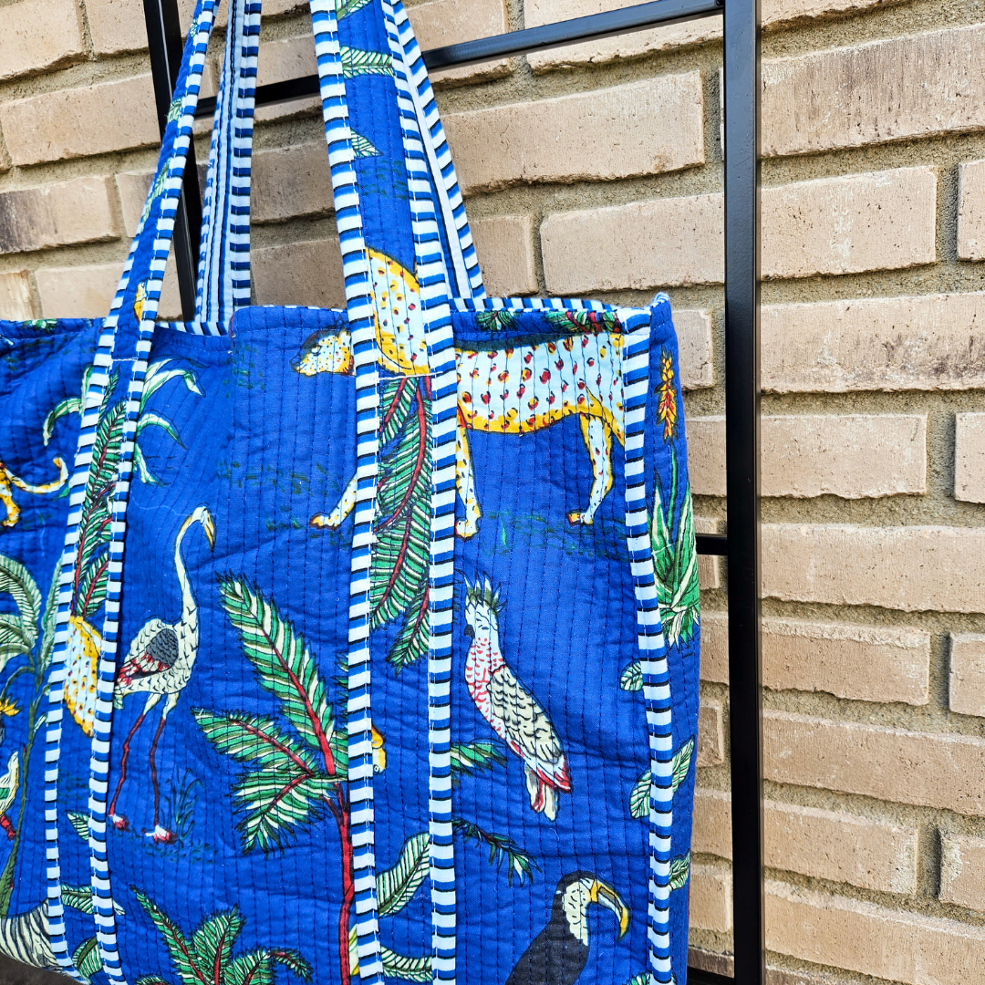 Tote Bag Veerle | Safari Kobalt