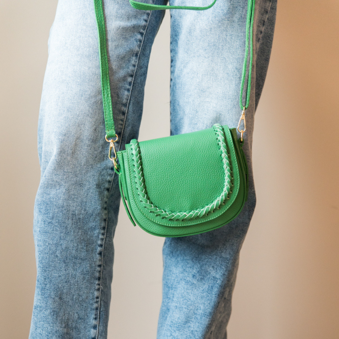 Shoulder bag Flore | Grass green