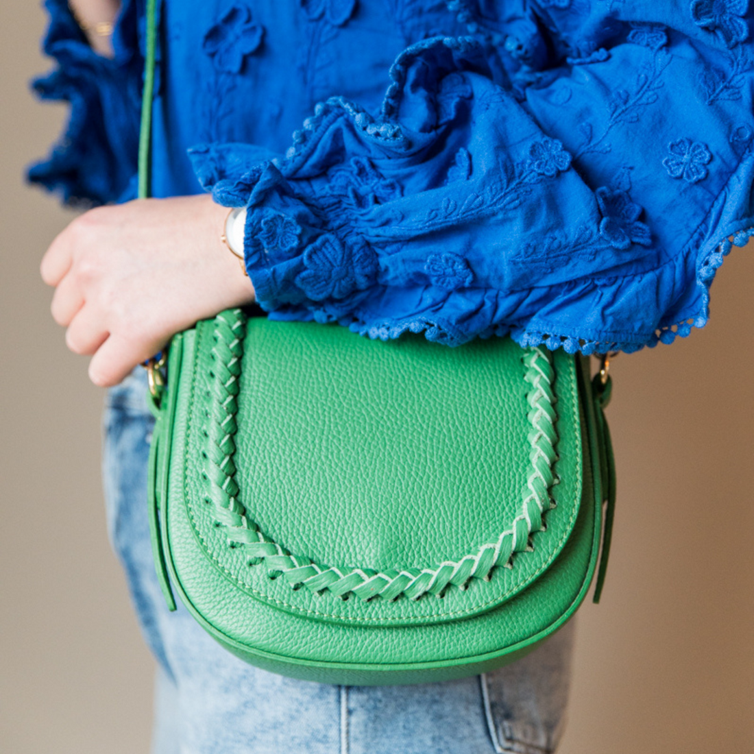 Shoulder bag Flore | Grass green