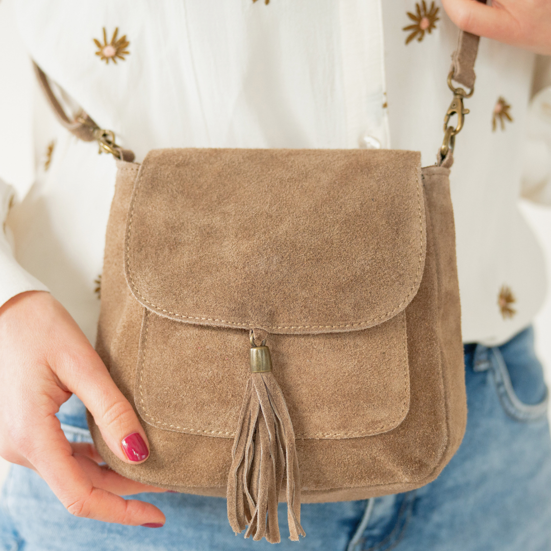 Schoudertas Lieve | Taupe