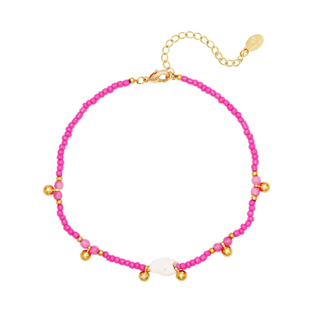 Anklet Fuchsia Shell