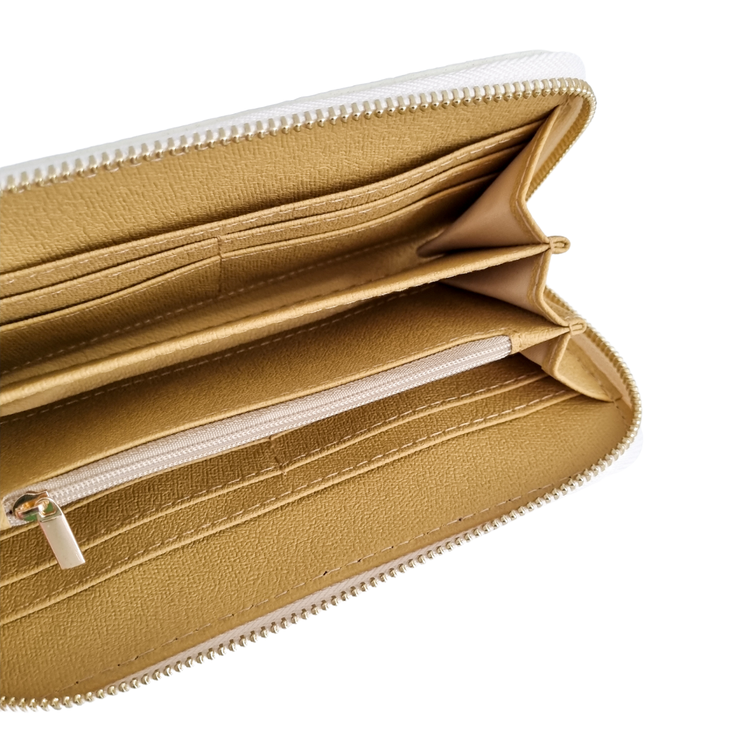 Zip wallet Large | Beige