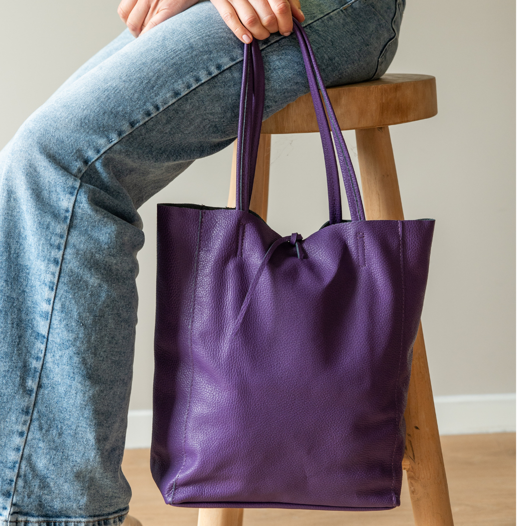 Shopper (leather) Liene | Cognac