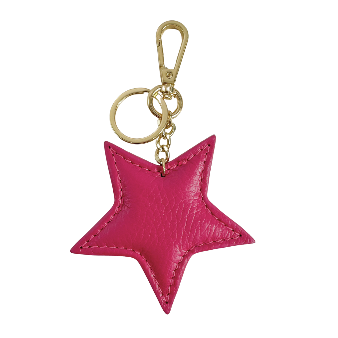 Ster Sleutelhanger | Fuchsia