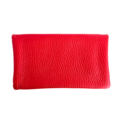 Lederen portemonneetje (groot) | Rood