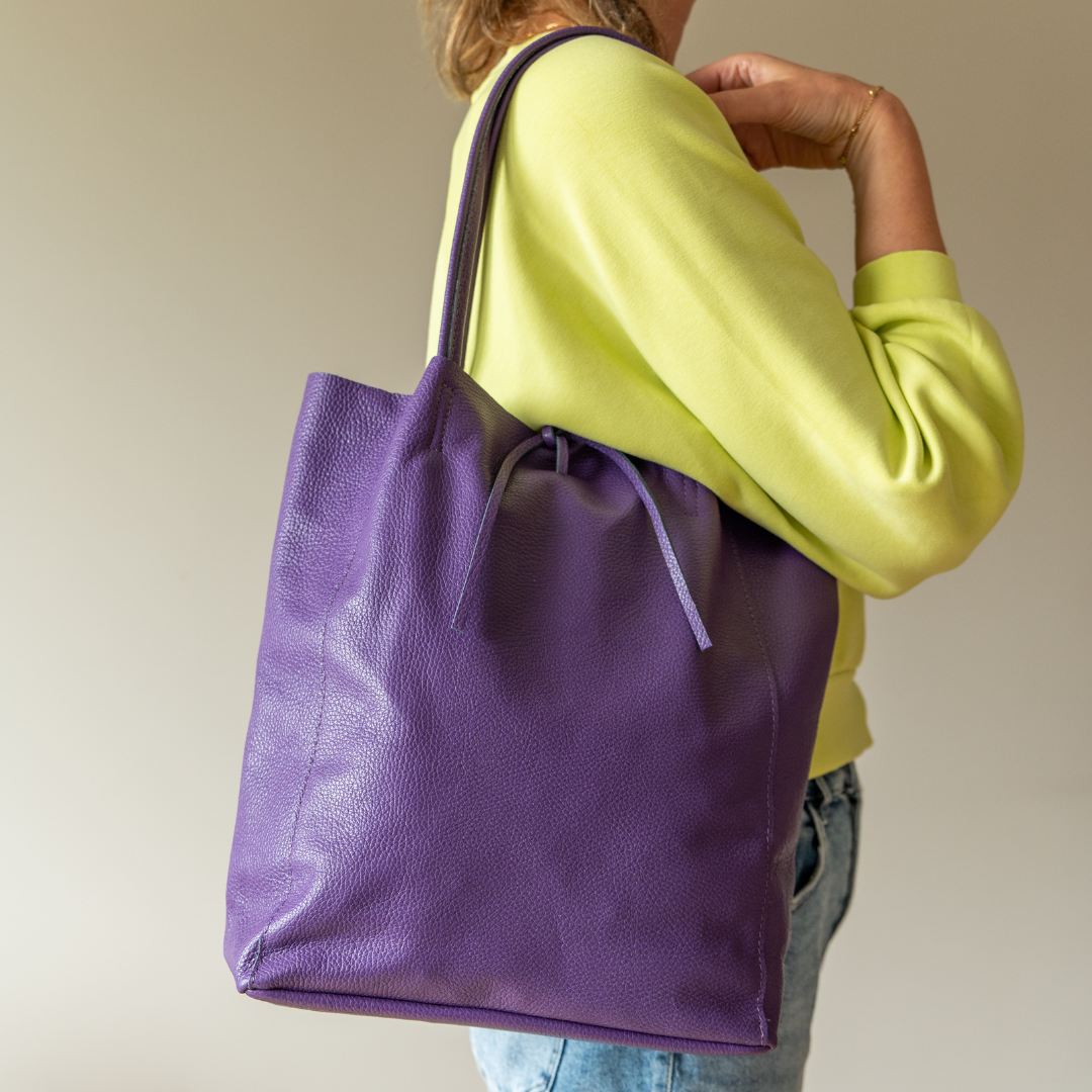 Shopper (Leder) Liene | Lila