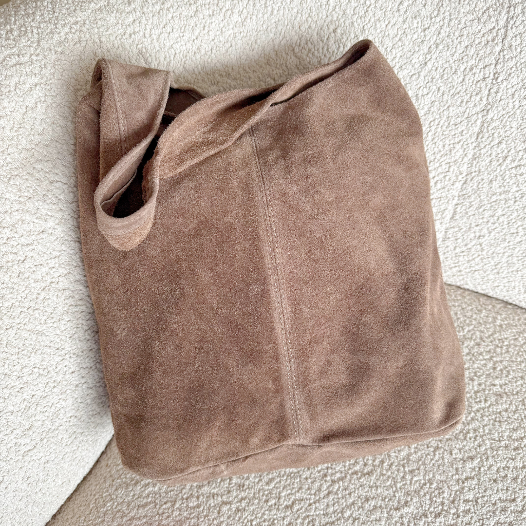 BUITENBEENTJE | Tas Suède Juliëtte | Taupe