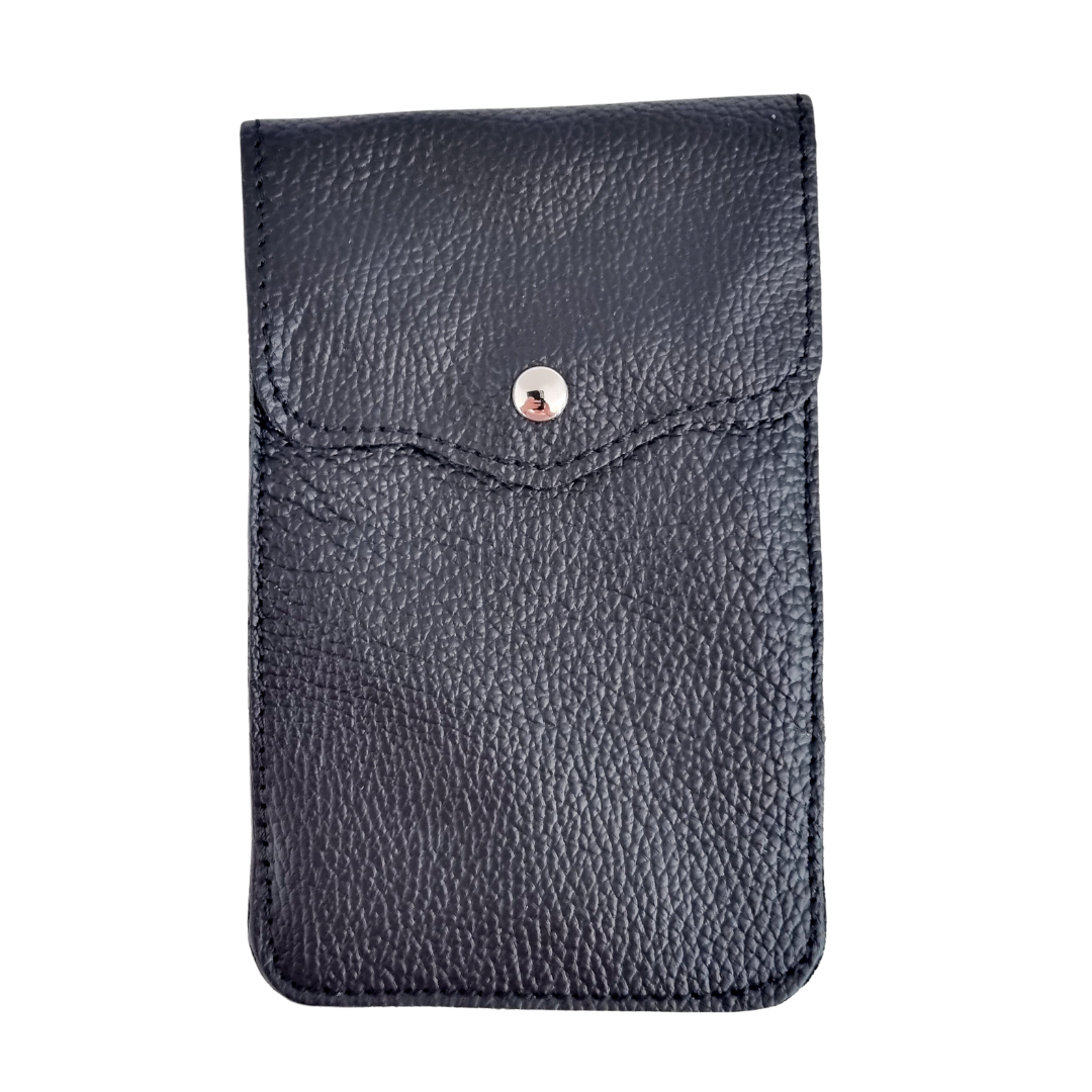 Handytasche Maike (Leder) 2 Fächer | Schwarz