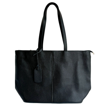 Leder Shopper Diede | Zwart