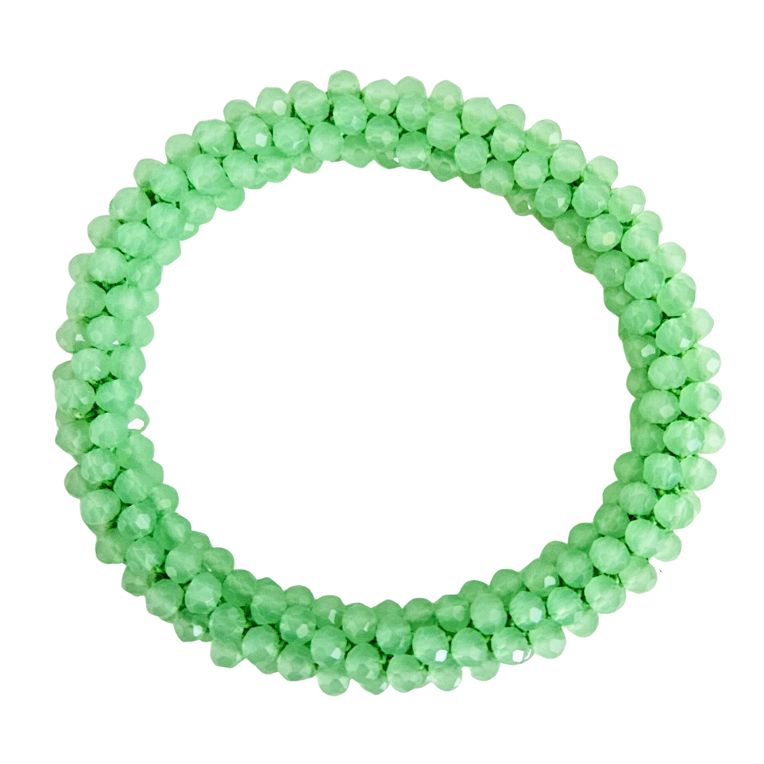 Roll On Facet Armband | Groen