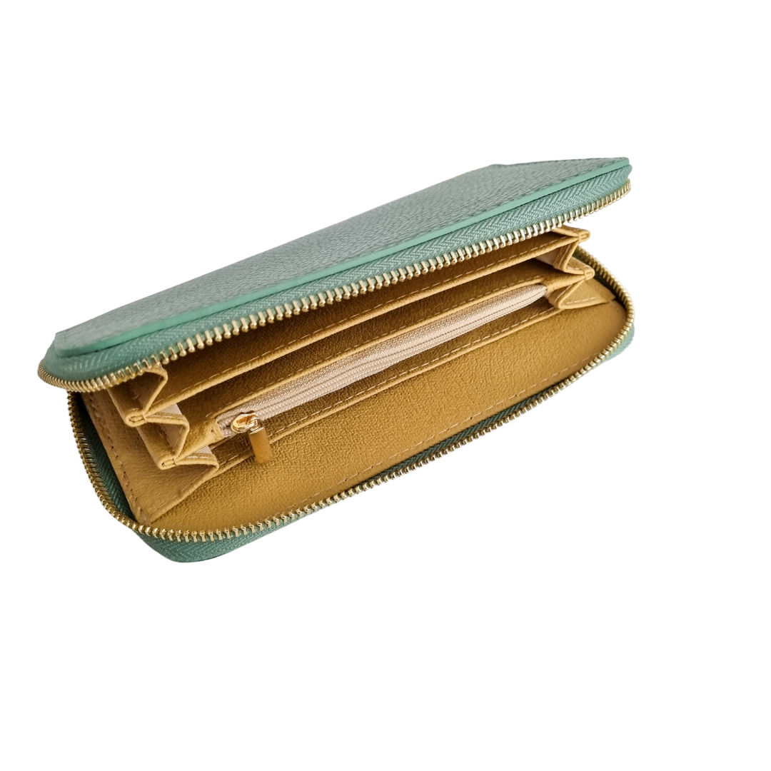 Zip wallet Large | Sea green