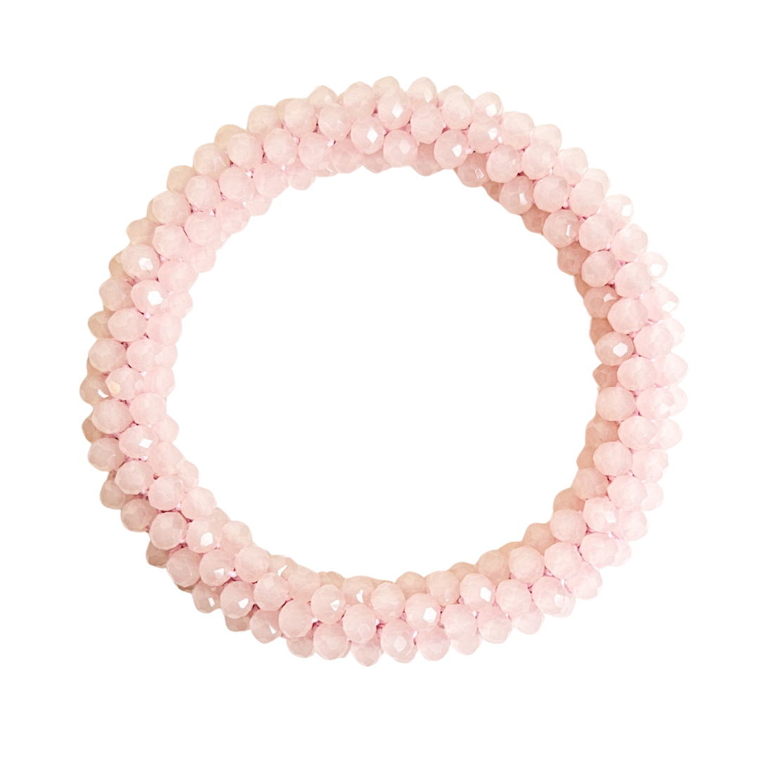 Facet Rol Armband | Ice Light Pink