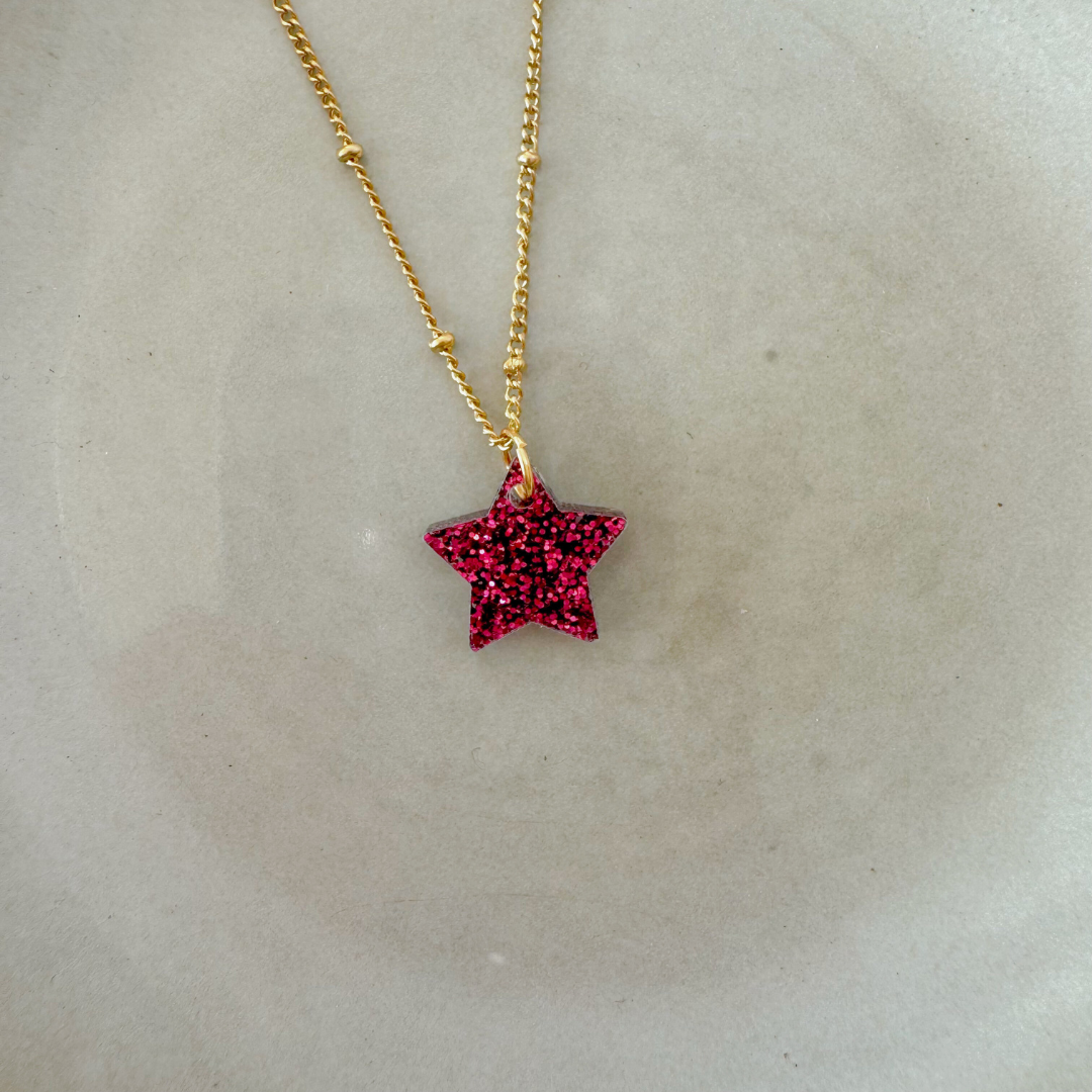 Ketting Lume Charms Festive | Star - Wine