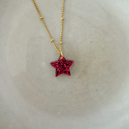 Ketting Lume Charms Festive | Star - Wine