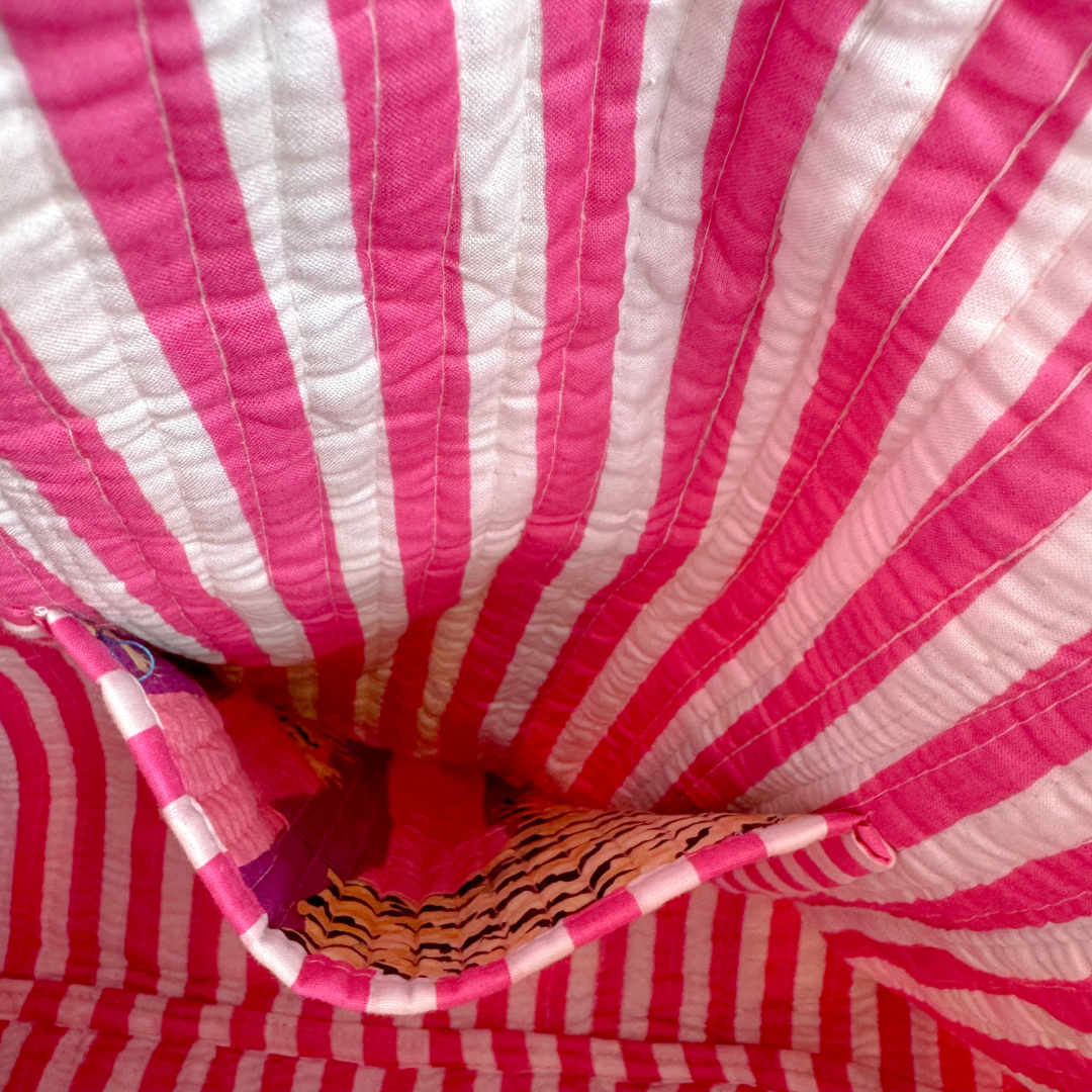 Tote Bag Veerle | Paars Roze Tijger