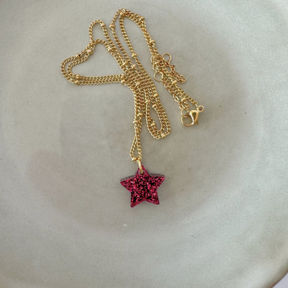 Ketting Lume Charms Festive | Star - Wine