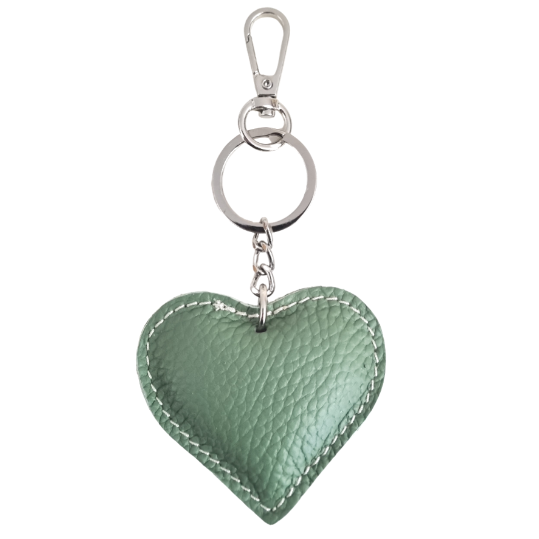 Heart Keychain | Sea green