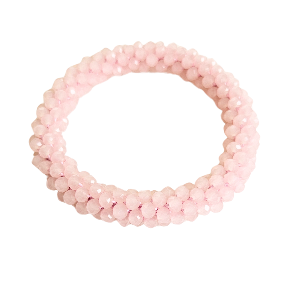 Roll On Facet Armband | Ice Light Pink