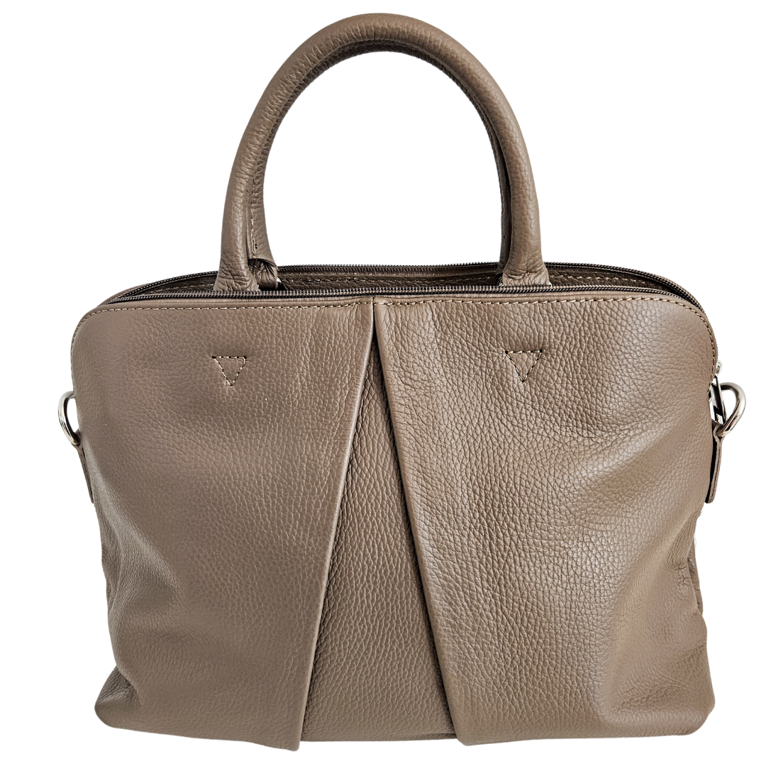 Hand / Shoulder bag Dione | Dark Taupe