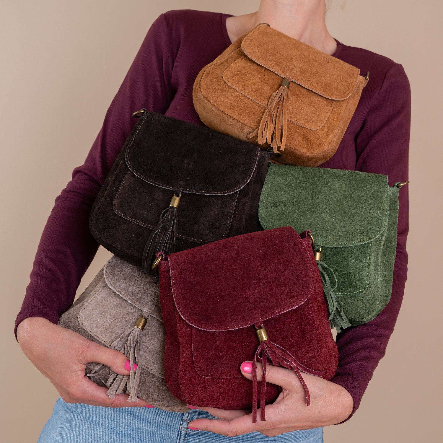 Schoudertas Lieve | Burgundy