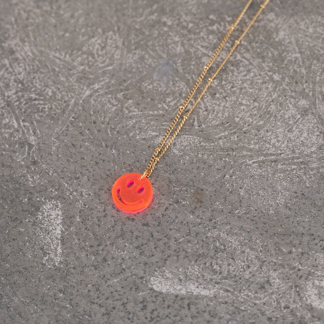 Ketting Lume Charms | Smile Neon Pink Gold
