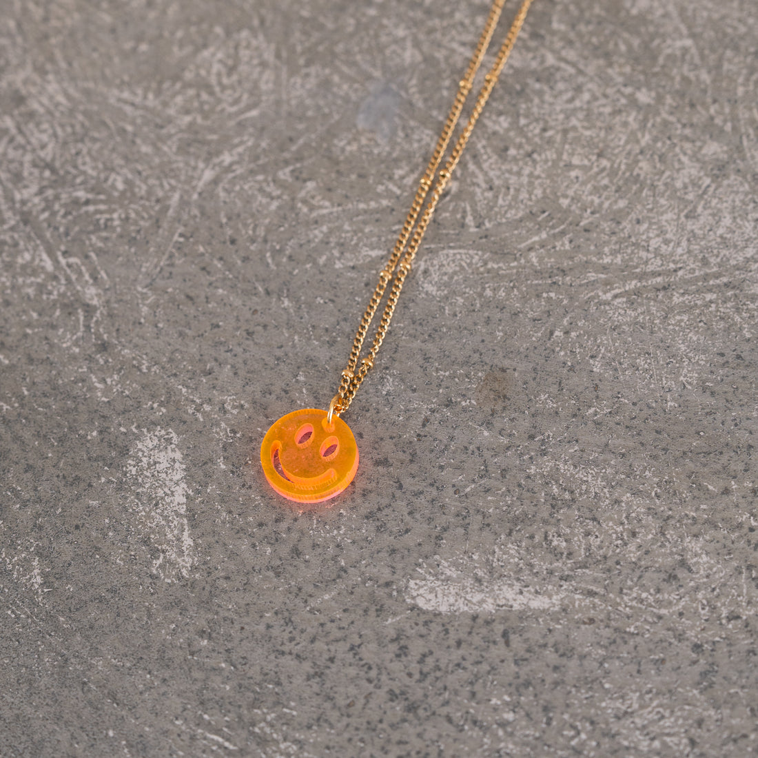 Ketting Lume Charms | Smile Neon Orange Gold