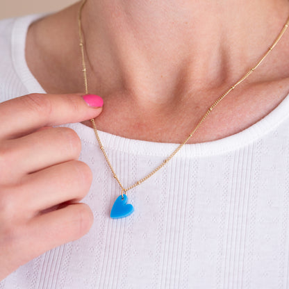 Halskette Mond | Blau