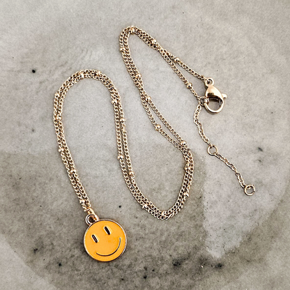 Necklace Smiley | Gold