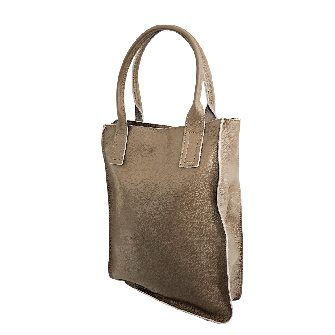 Shopper (Leder) Jade | Taupe