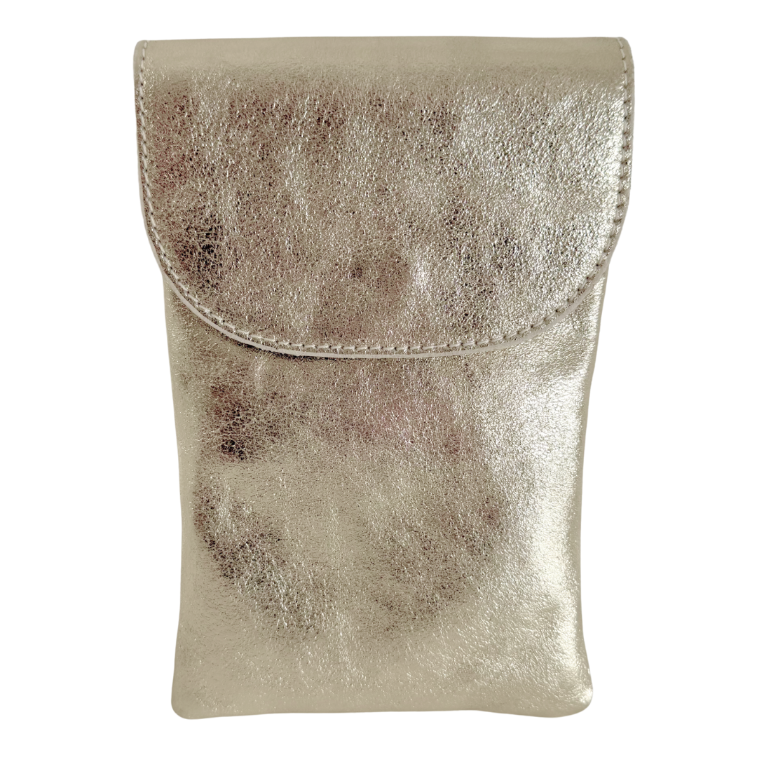 Handytasche Maike (Leder) 2 Fächer | Grasgrün