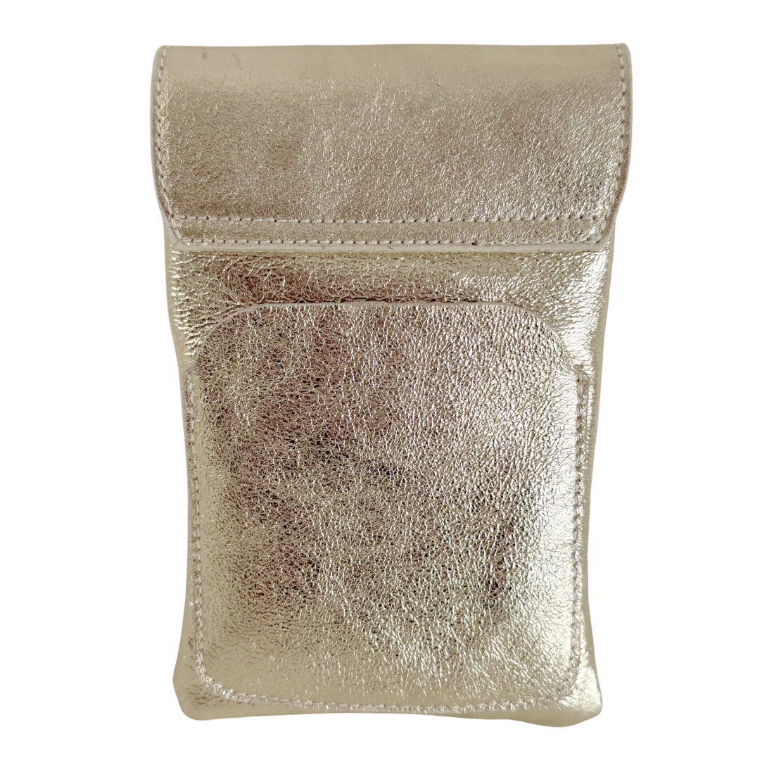 Handytasche Maike (Leder) 2 Fächer | Grasgrün